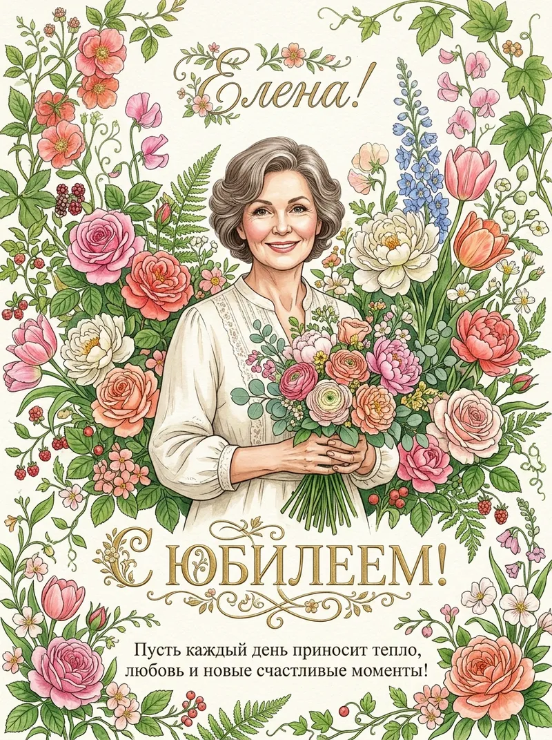 Юбилей — Цветы