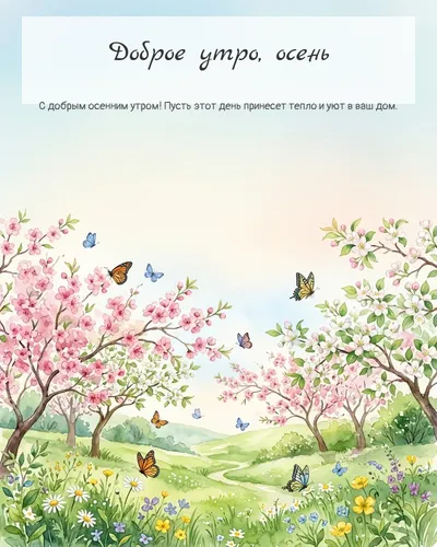 Картинка доброе утро, осень — весеннее утро