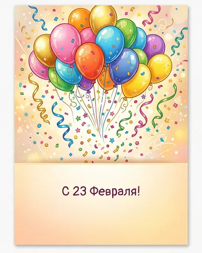 открытка 23 февраля — с орденом