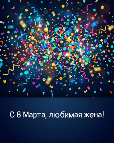 Поздравительная открытка: взрыв яркого конфетти и золотых блёсток — праздничный салют