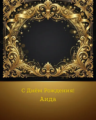 открытка с днём рождения Аида