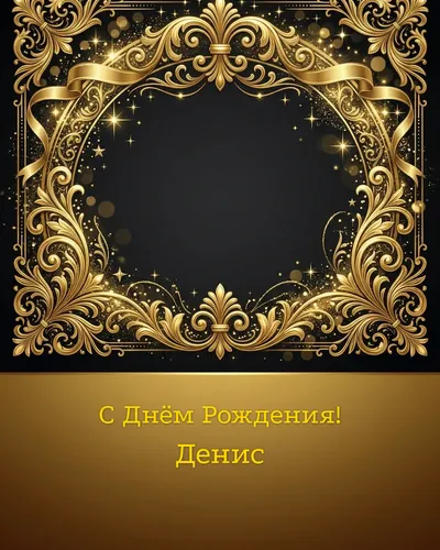 открытка с днём рождения Денис