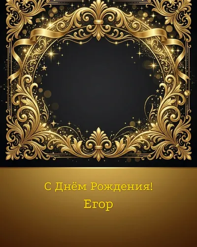 открытка с днём рождения Егор