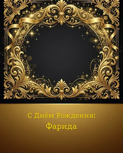 открытка с днём рождения Фарида