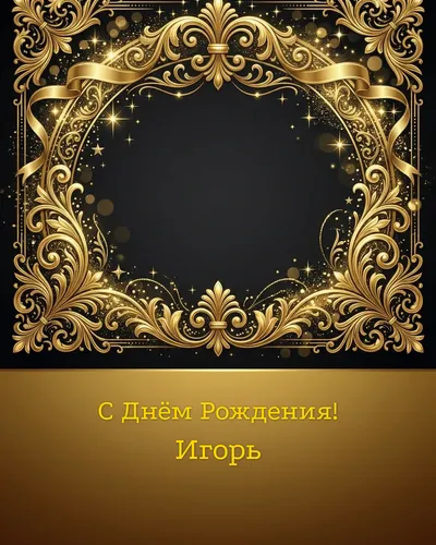 открытка с днём рождения Игорь