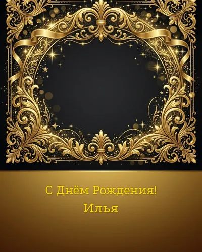 открытка с днём рождения Илья