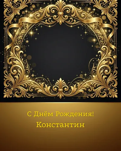 открытка с днём рождения Константин