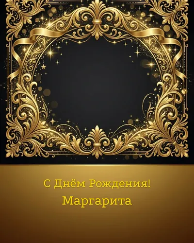 открытка с днём рождения Маргарита