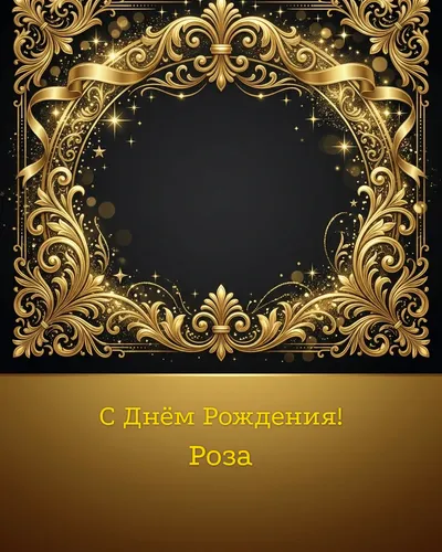 открытка с днём рождения Роза
