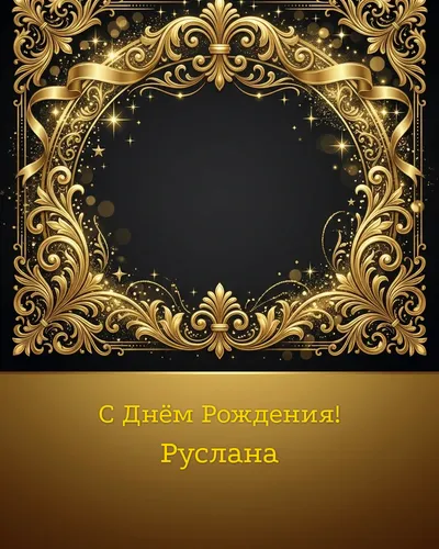 открытка с днём рождения Руслана
