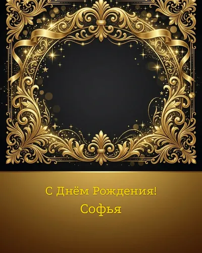 открытка с днём рождения Софья