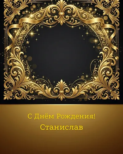 открытка с днём рождения Станислав