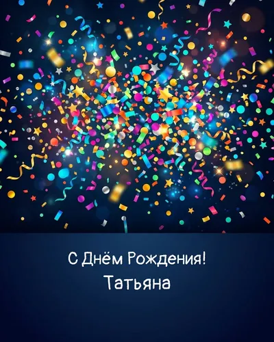 открытка с днём рождения Татьяна