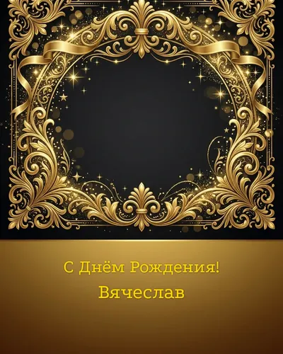 открытка с днём рождения Вячеслав