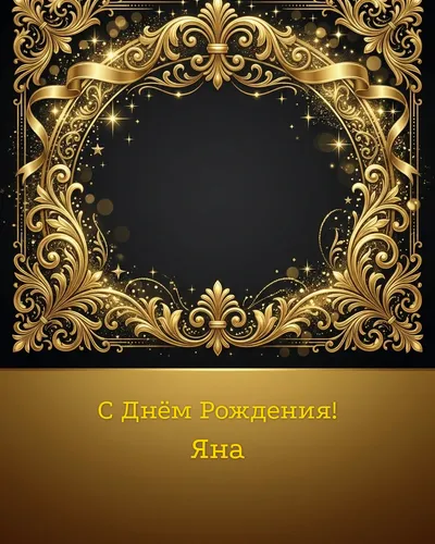 открытка с днём рождения Яна
