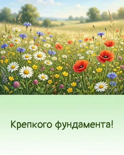 открытка строителю — крепкого фундамента!