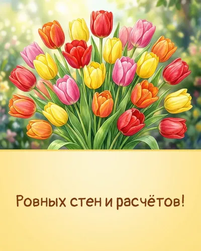 открытка строителю — ровных стен и расчётов!