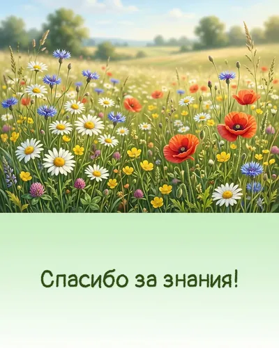 открытка — спасибо за знания!