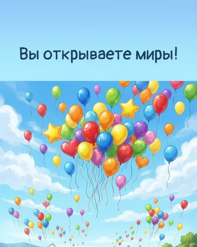 открытка — вы открываете миры!