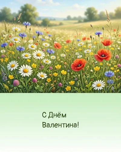 открытка на 14 февраля — романтическая