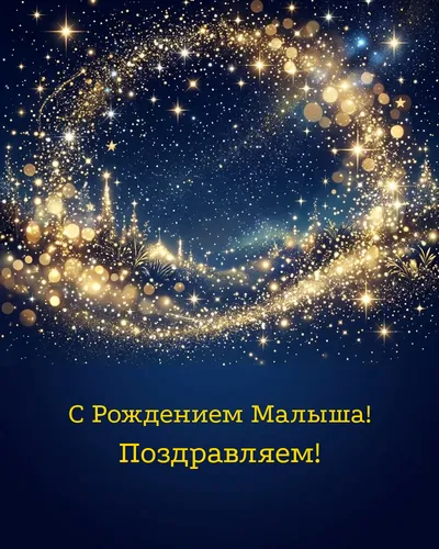 открытка с рождением малыша!