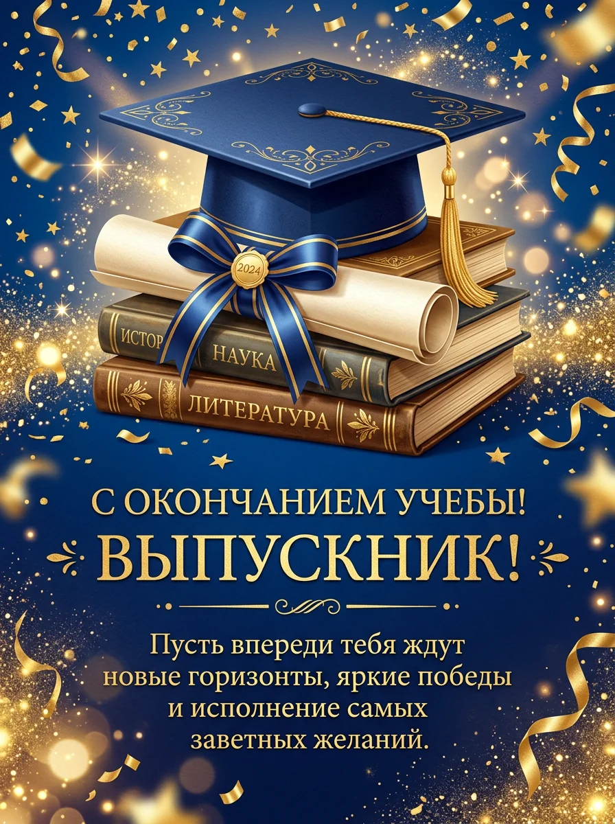 Выпускной 2026: идеи открыток для выпускников школ и ВУЗов | Счастья-Здоровья.рф